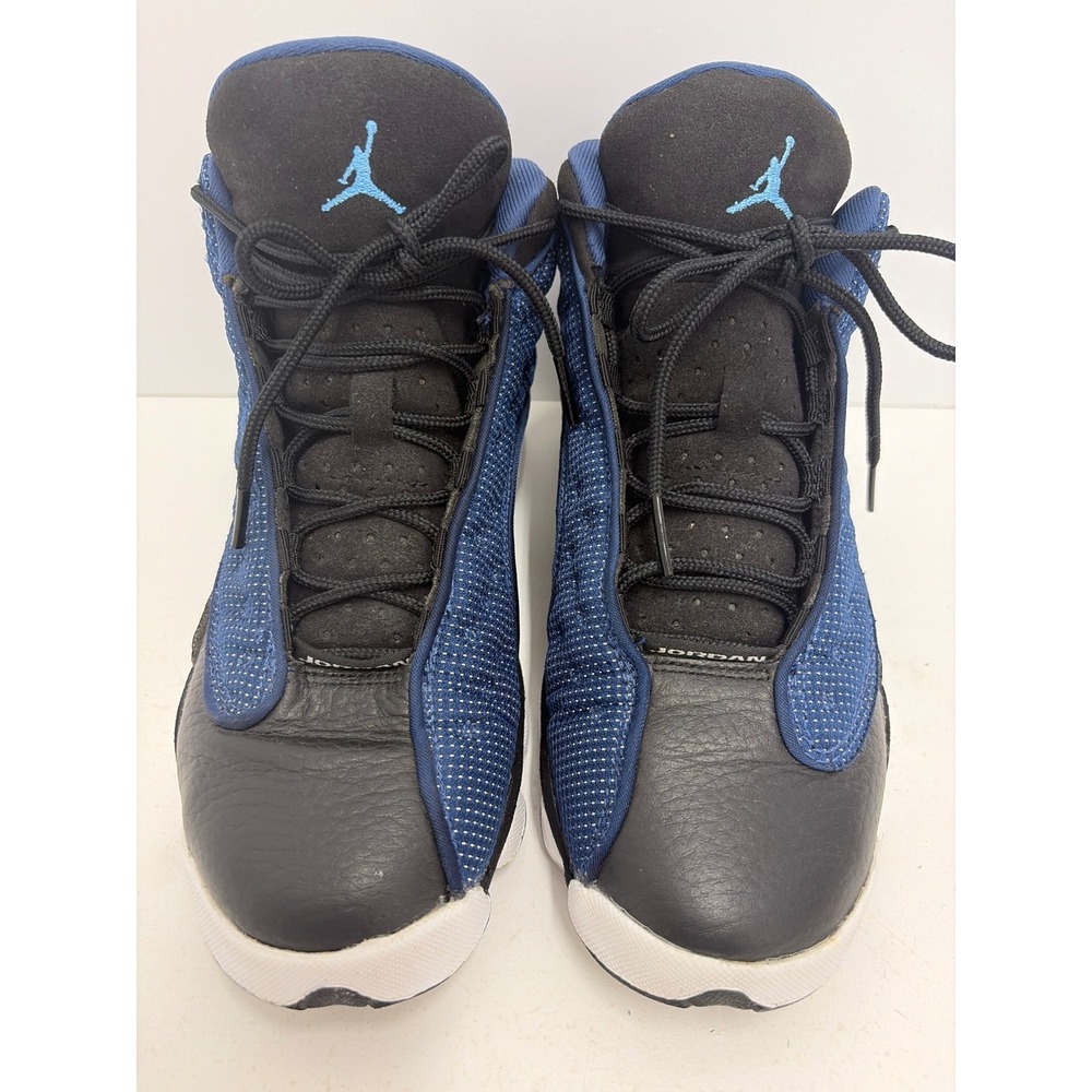 Jordan 13 Retro Brave Blue Navy Black White Kids Shoes 884129-400 Size 6Y - Picture 2 of 9